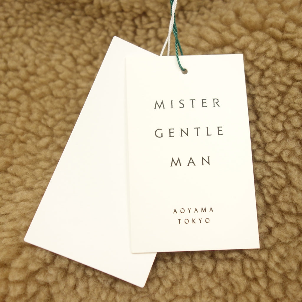 Like new ◆ Mr. Gentleman Short Sleeve T-shirt Boa Fleece Pullover Beige Men's Size F MISTERGENTLEMAN [AFA17] 