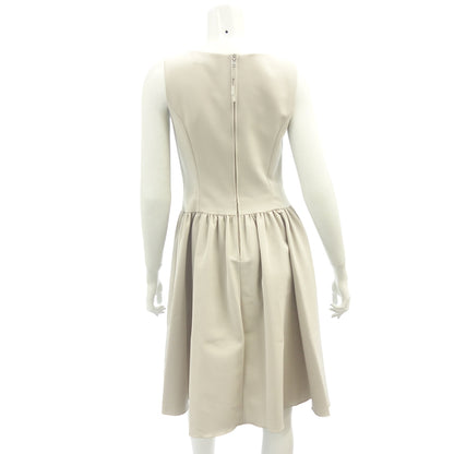 Used ◆ FOXY NEW YORK Rosalind flare dress ladies size 38 beige 40360 FOXY NEW YORK [AFB17] 