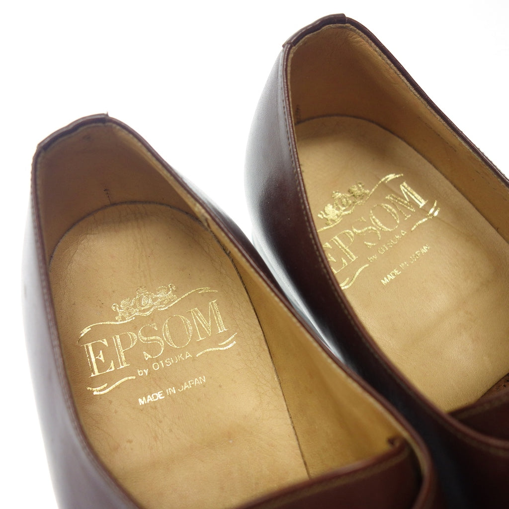 Very good condition◆Epson Leather Shoes W790 Single Monk Men's Size 26.5EE Burgundy EPSOM [AFC31] 