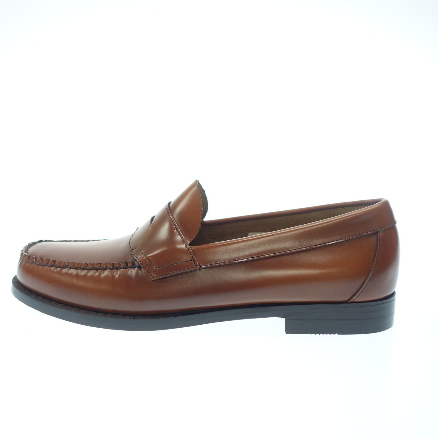 Like new ◆ GHBASS coin loafers leather shoes men's 41 brown GHBASS [AFD4] 