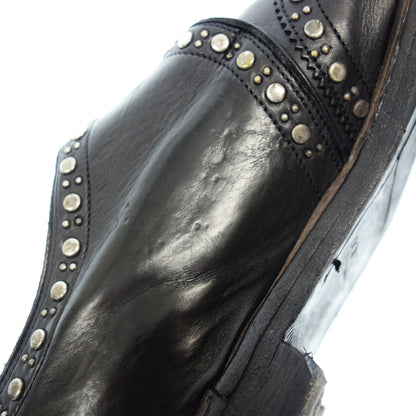 Good Condition◆Dolce &amp; Gabbana Leather Shoes Single Monk Studs Archive Men's Black Size 7.5 DOLCE &amp; GABBANA [AFC2] 