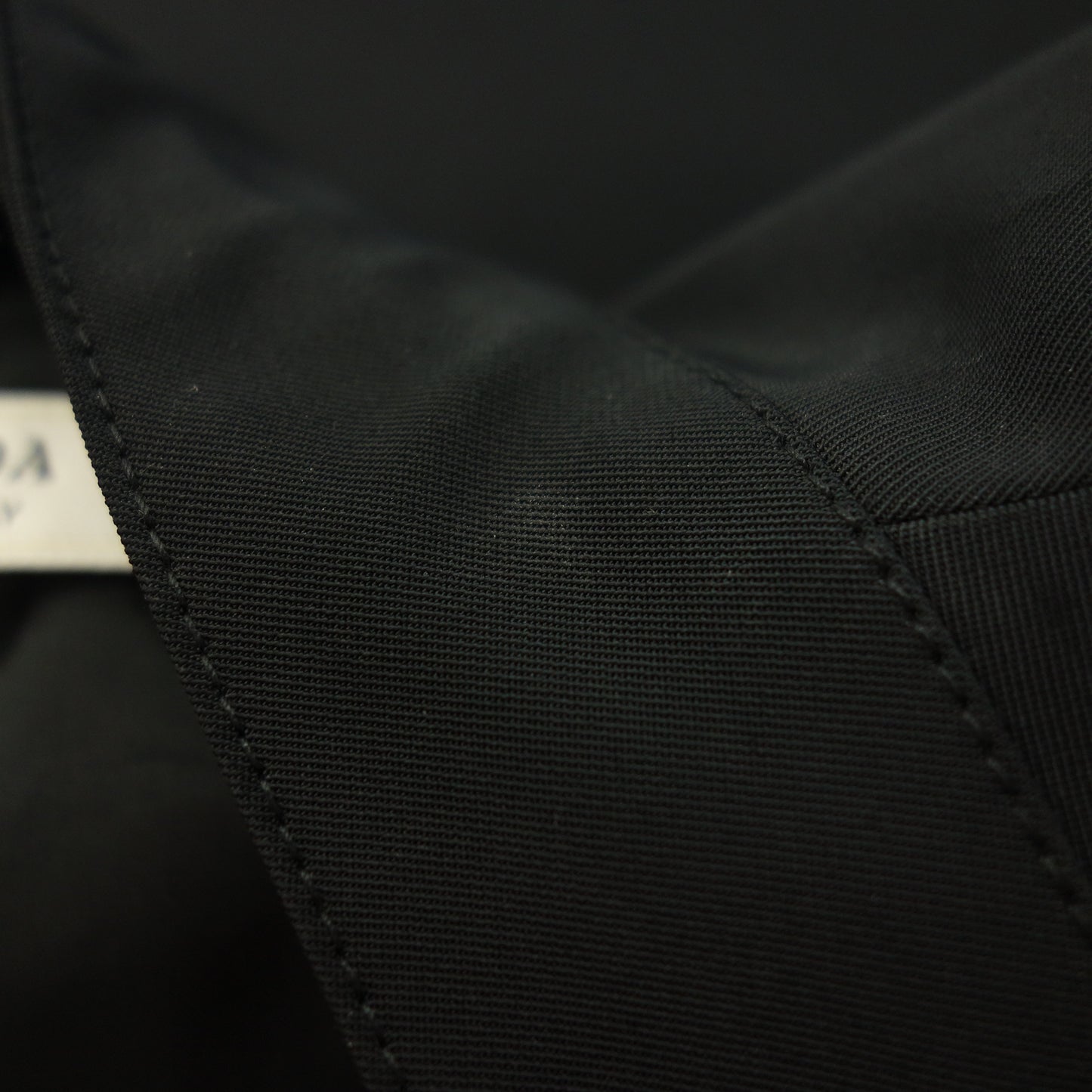 Good condition◆Prada jacket zip up stretch material black size L men's PRADA [AFB43] 