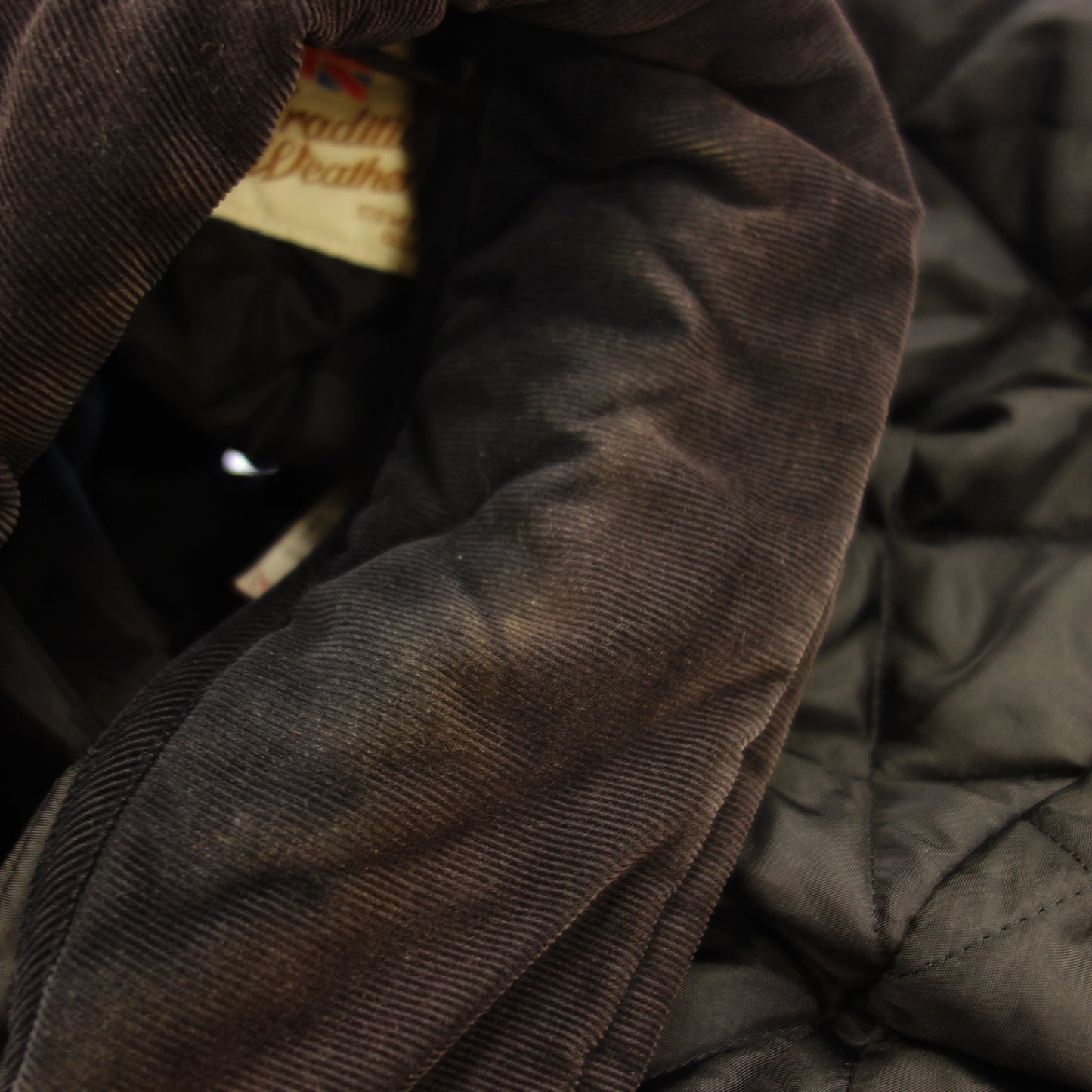 中古◆トラディショナル ウェザーウェア アウター キルティングジャケット メンズ サイズ40 ブラック系 Traditional Weatherwear【AFA18】