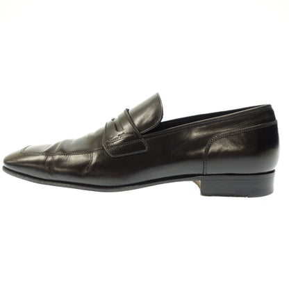 Used ◆Louis Vuitton leather shoes loafers square toe ST1005 men's 5M black LOUIS VUITTON [AFC32] 