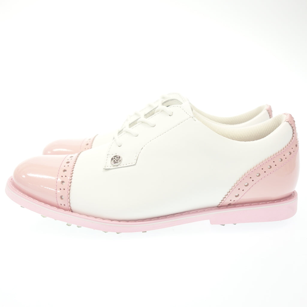 跟新品一样◆G-Fore 高尔夫球鞋 G4LS21EF04 女式白色粉色 尺寸 24 厘米 G/FORE [AFD14] 