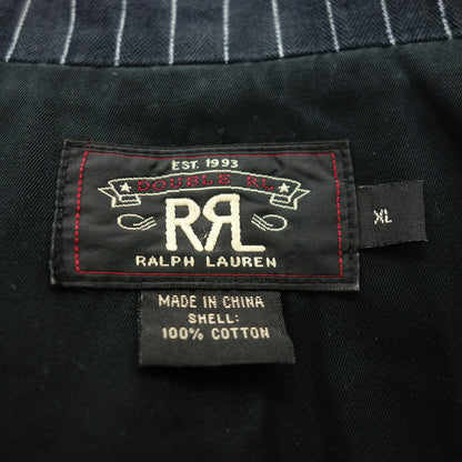 Double RRL Ralph Lauren Vest Lapel Stripe Navy Men's XL RRL [AFB21] [Used] 