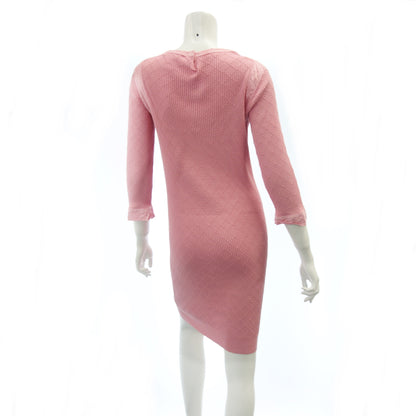 状况良好◆ 香奈儿针织连衣裙此处标记 P45 女士粉红色 36 CHANEL [AFB5] 