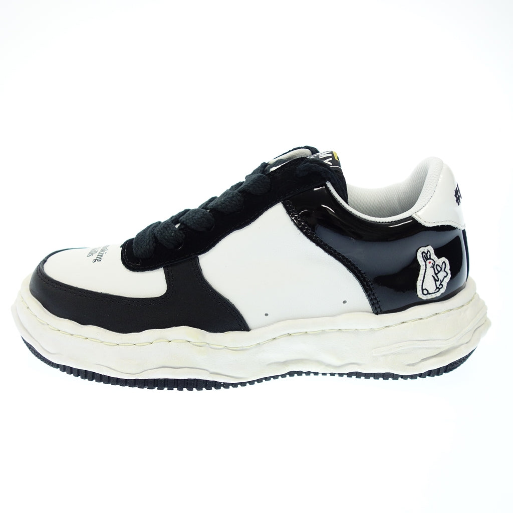 Like new◆Maison MIHARA YASUHIRO Sneakers FR2 atmos WAYNE LOW LEATHER Men's 42 White x Black Maison MIHARA YASUHIRO [AFD3] 