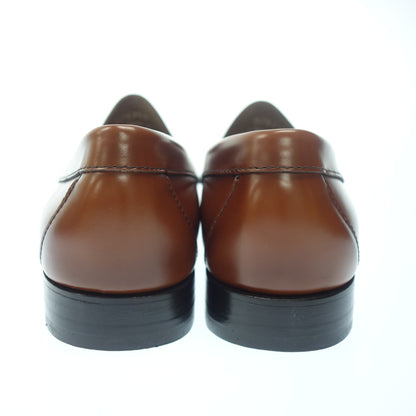 Like new ◆ GHBASS coin loafers leather shoes men's 41 brown GHBASS [AFD4] 