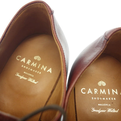 Good Condition ◆ Carmina Leather Shoes Straight Tip 80323 Men's Red Size 6.5 CARMINA [AFC31] 