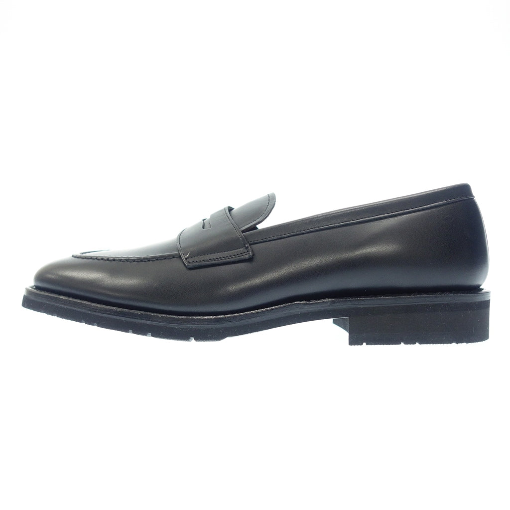 Unused ◆GEOX Loafer Leather Shoes 2177 Men's Black Size 27cm GEOX [AFC50] 