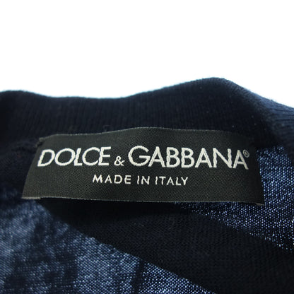 Dolce &amp; Gabbana Tops Knit Beaded Women's Navy Black DOLCE&amp;GABBANA [AFB10] [Used] 