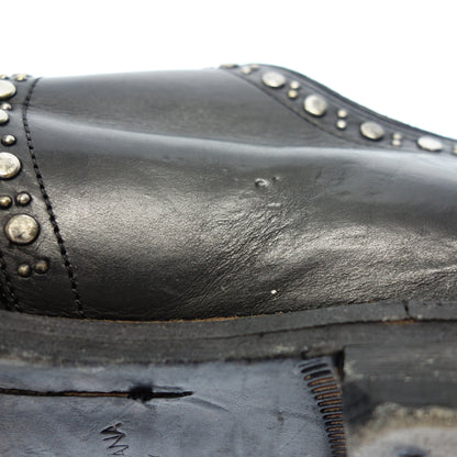 Good Condition◆Dolce &amp; Gabbana Leather Shoes Single Monk Studs Archive Men's Black Size 7.5 DOLCE &amp; GABBANA [AFC2] 