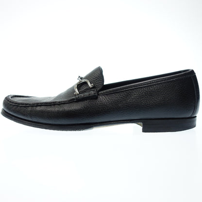 MORESCHI Bit Loafer 粒面皮革男士 8 黑色 MORESCHI [AFC50] [二手] 