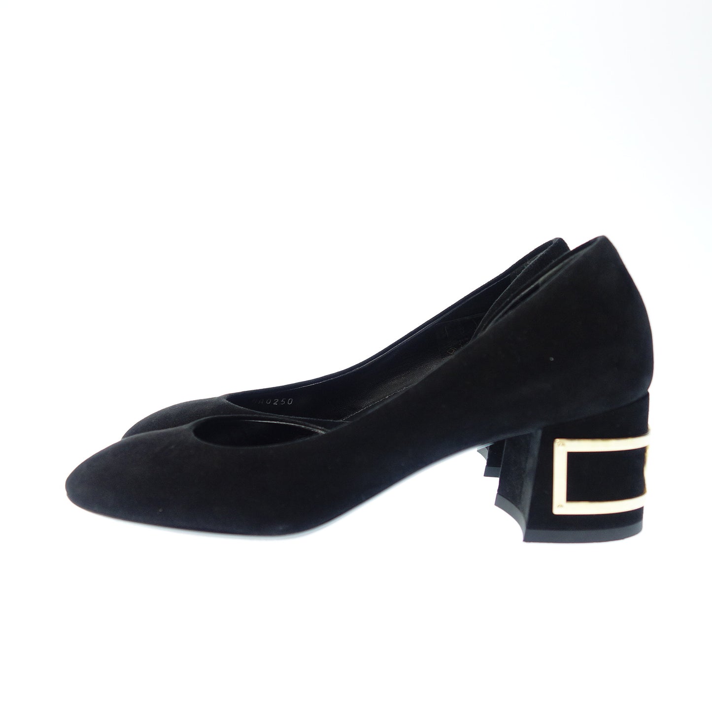 Good Condition◆Louis Vuitton Pumps LV Suede Women's Black Size 37 Louis Vuitton [AFD1] 