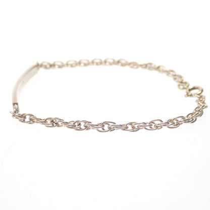 Good Condition◆Tiffany Bracelet ID Chain AG925 Silver Tiffany &amp; Co. [LA] 