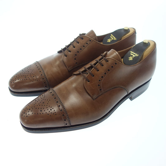 Good condition ◆ Carmina semi-brogue leather shoes 80331 Men's Brown Size 7.5 Sartore Camier with shoe tree CARMINA [AFC21] 