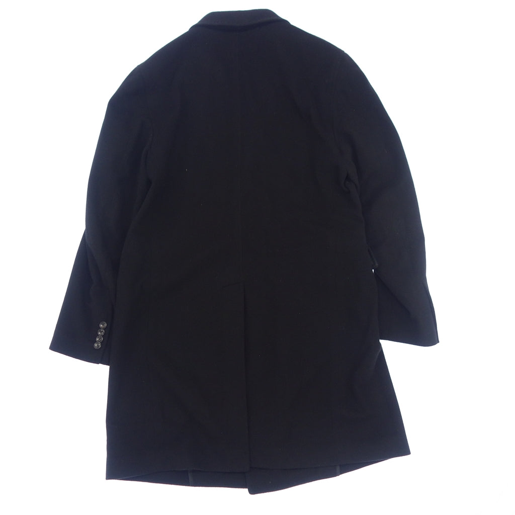 Used TAGLIATORE Double Chester Coat Wool x Cashmere Men's Size 48 Black TAGLIATORE [AFA2] 