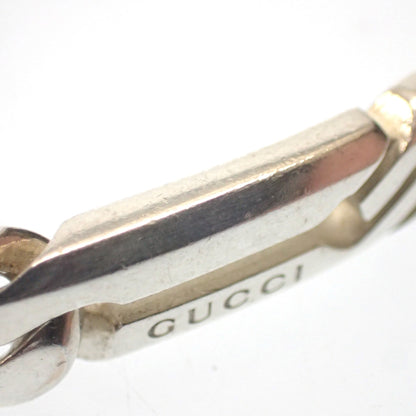 美品◆グッチ ブレスレット G金具 チェーン SV925 シルバー サイズ17 GUCCI【LA】