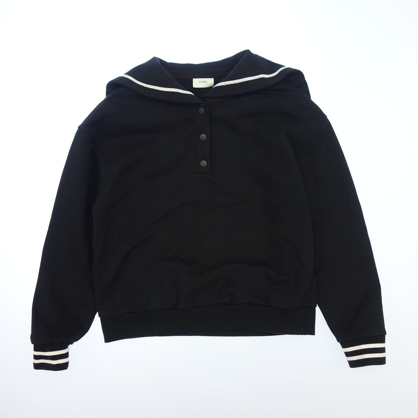 Used ◆Fendi Sailor Jacket Sweatshirt JFH130 Kids Black Size 12+ FENDI [AFB16] 