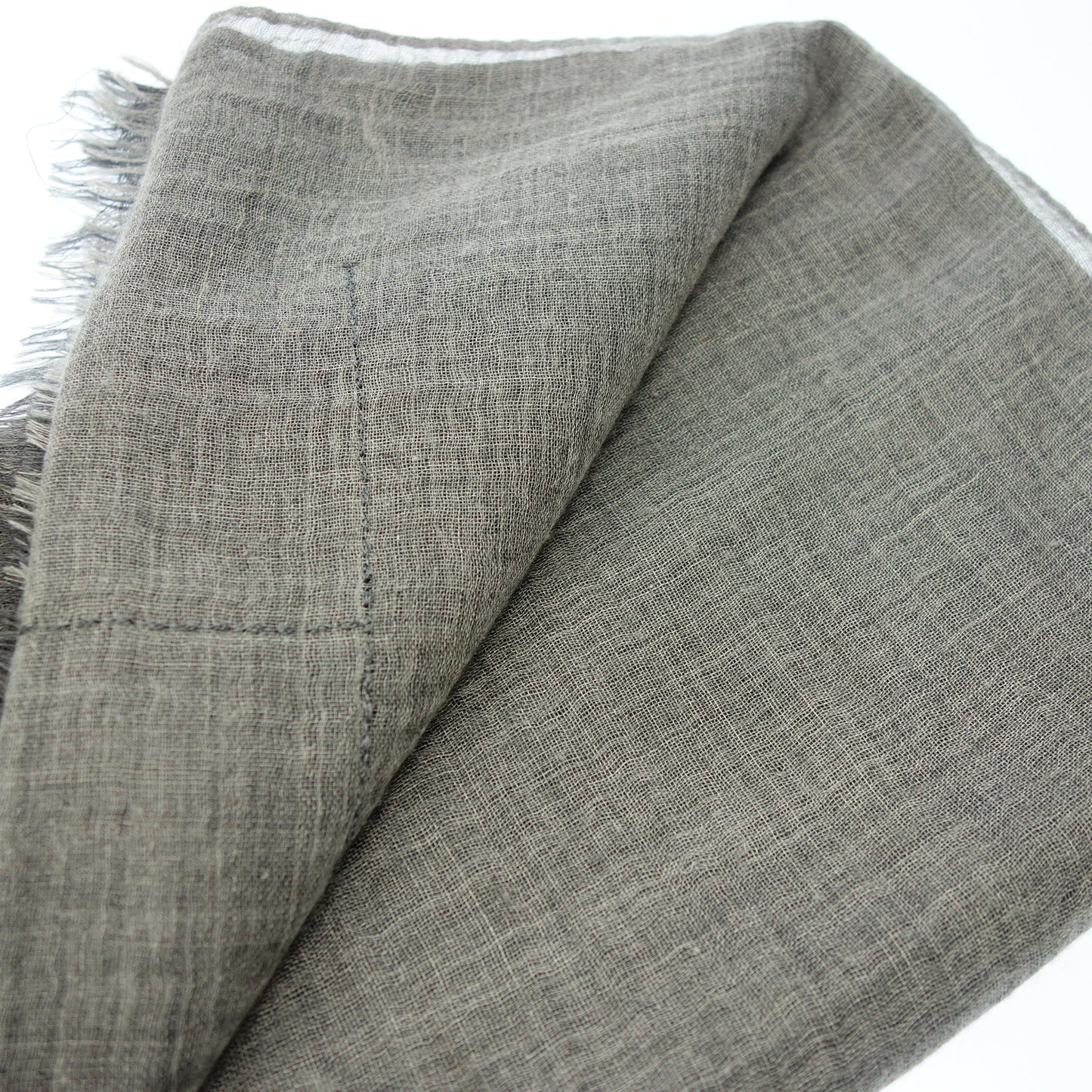 Good condition◆Hermes silk stole cashmere blend reversible Margiela period HERMES [AFI17] 