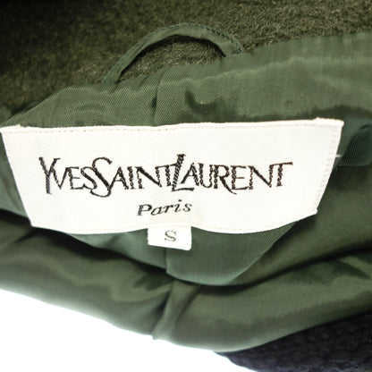 Used Yves Saint Laurent Angora Coat Women's Green Size S Yves Saint Laurent [AFB7] 