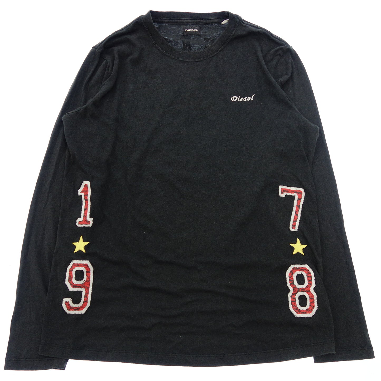 Used ◆Diesel long sleeve T-shirt WILD SPIRIT 1978 Size S Men's Black DIESEL [AFB13] 