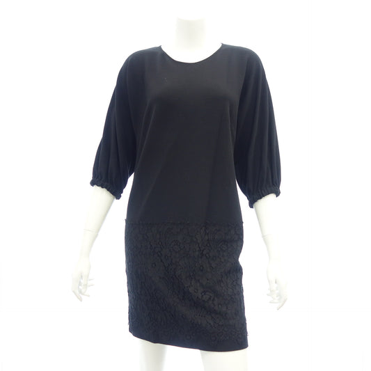 Very good condition ◆ Dolce &amp; Gabbana One Piece Lace Switching Ladies Black Size 42 DOLCE &amp; GABBANA [AFB26] 