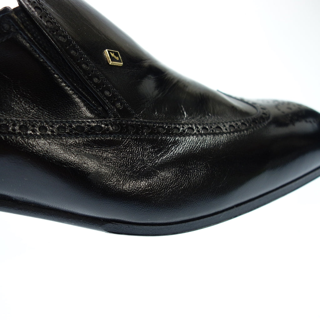 Very good condition ◆ Testoni leather loafers men's 6.5 black testoni [AFC33] 