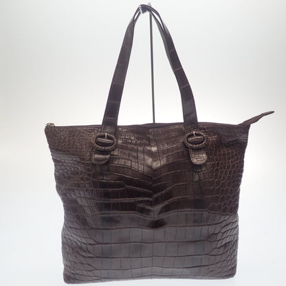 JRA certified tote bag crocodile reversible [AFE11] [Used] 