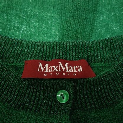 MaxMara Studio Cardigan Mohair Green Women's S MaxMara [AFB42] [Used] 