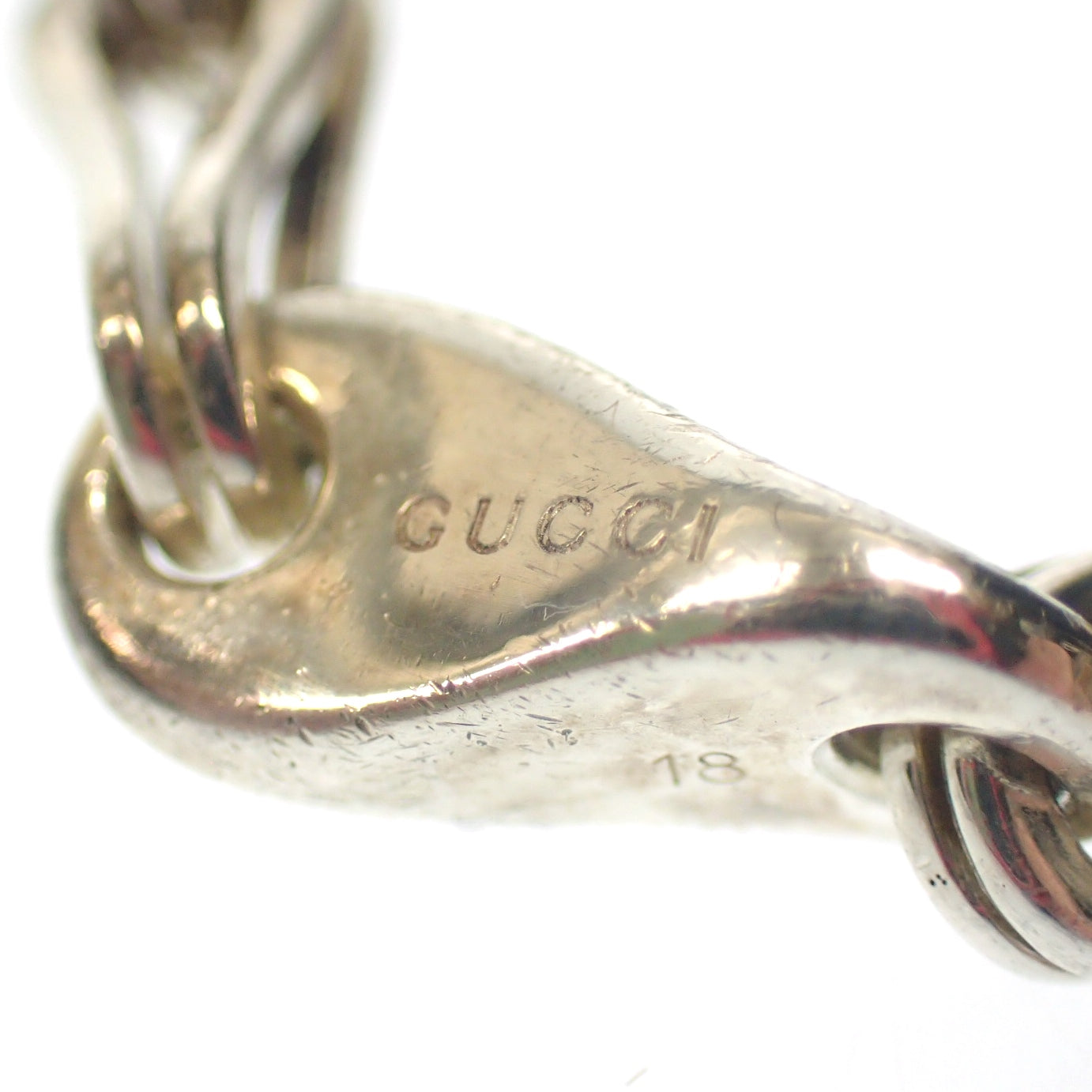 Good condition ◆ Gucci bracelet chain vintage SV925 silver with box GUCCI [LA] 