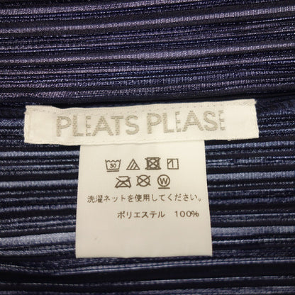 状况良好 ◆ Pleats Please Issey Miyake 开衫 PP55JO905 新款多彩基本款女式海军蓝尺码 3 PLEATS PLEASE ISSEY MIYAKE [AFB29] 