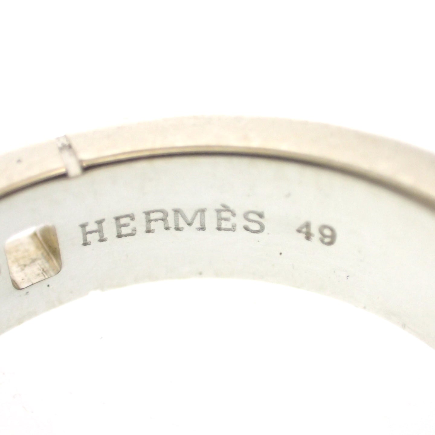 品相良好◆Hermes Hercules 戒指 Ag925 银 尺寸 49 带盒子 HERMES [LA] 