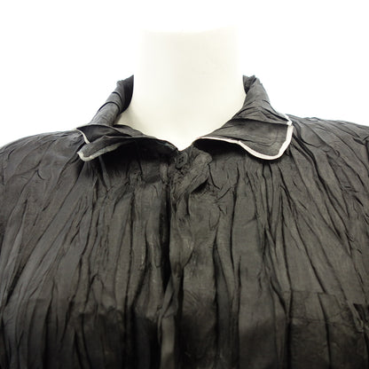 Good Condition◆Pleats Please Long Sleeve Shirt Pleated Shrink Women's Black Size 3 PLEATS PLEASE [AFB23] 