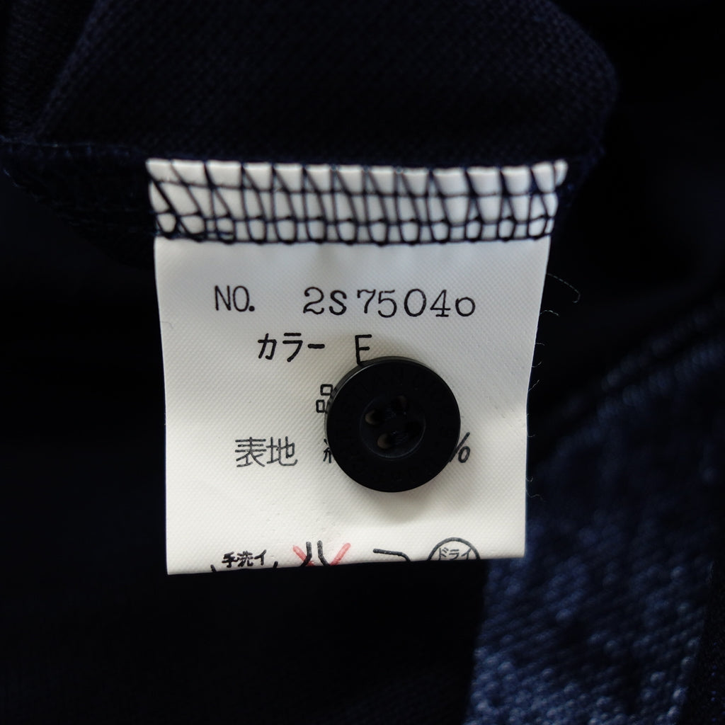 Very good condition◆Chritian Dior long sleeve polo shirt men's navy LL Chritian Dior [AFB19] 