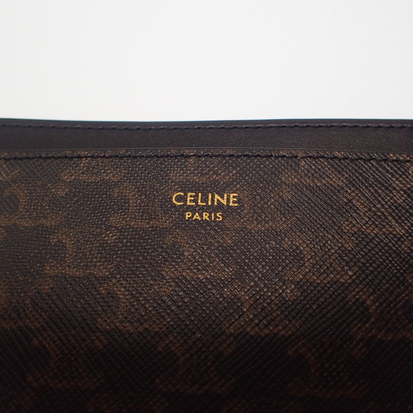 Very good condition ◆ Celine card case PVC Triomphe 10B702 CELINE [AFI18] 