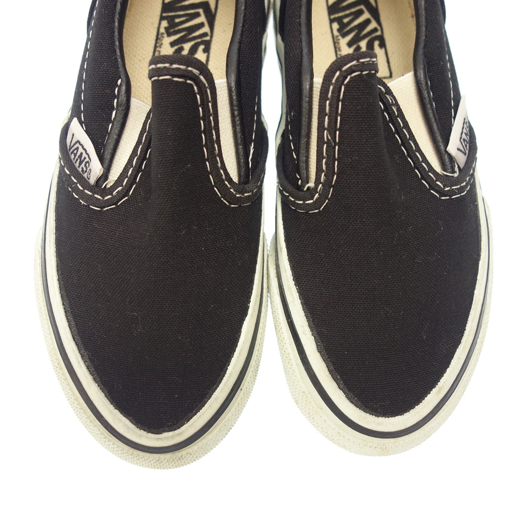 VANS キッズ スニーカー ブラック 黒 白 18cm - スニーカー