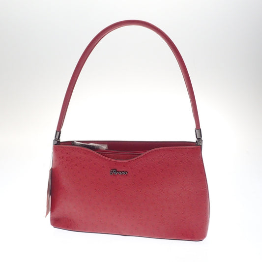 Very good condition◆Firano synthetic leather one shoulder bag red Firano [AFE12] 