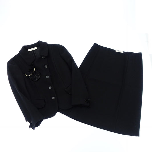 Prada Setup Skirt Jacket Wool Women's Black PRADA [AFA9] [Used] 