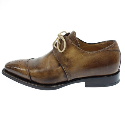 Good condition ◆ Stefano Branchini semi-brogue shoes 1798 leather men's 5.5 brown STEFANO BRANCHINI [AFC55] 