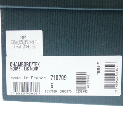 Very good condition ◆ Paraboots leather shoes CHAMBORD men's size 6 black with box Paraboot CHAMBORD [LA] 