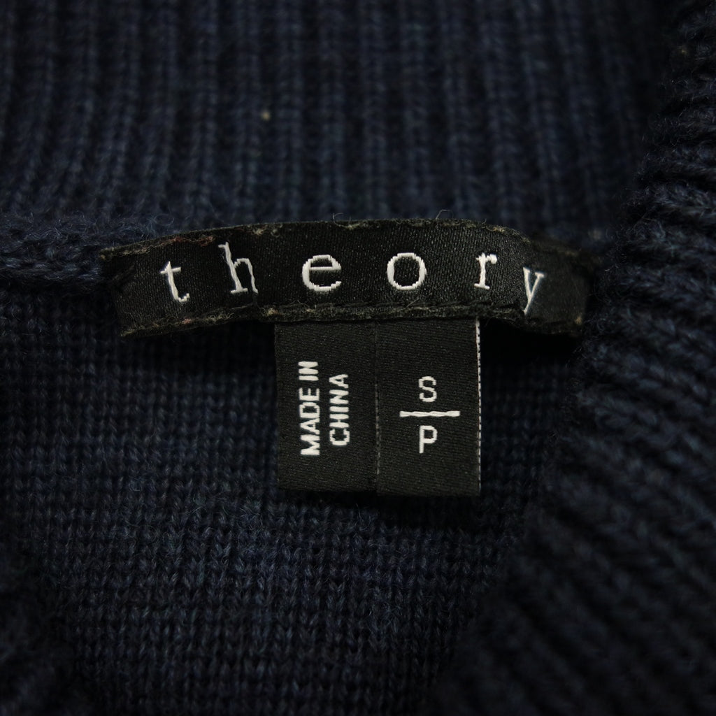 Very good condition ◆ Theory Knit Tops Cashmere Women's Navy Size S theory [AFB14] 