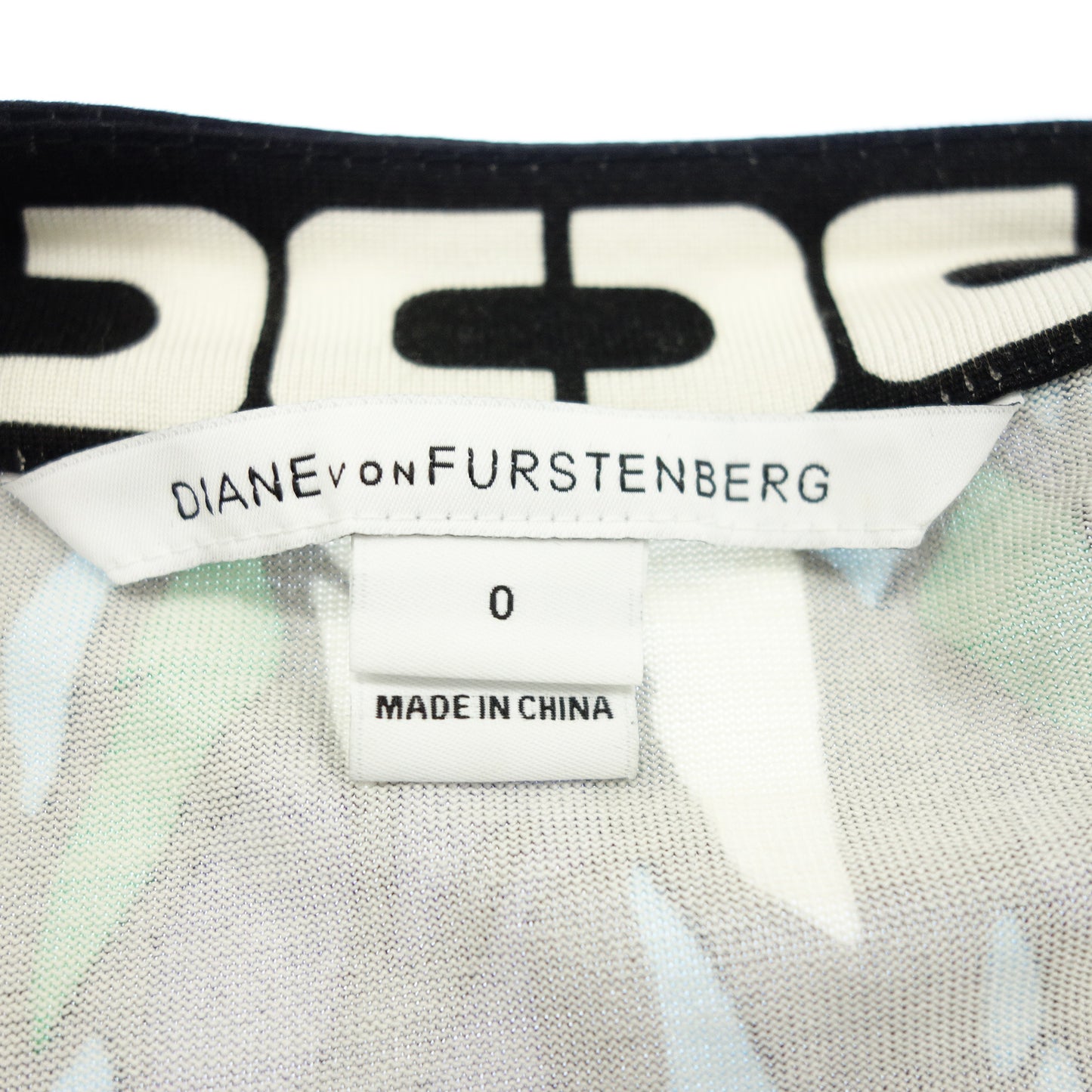 美品◆ダイアンフォンファステンバーグ ワンピース シルク 総柄 レディース マルチカラー サイズ0 DIANE VON FURSTENBERG【AFB53】