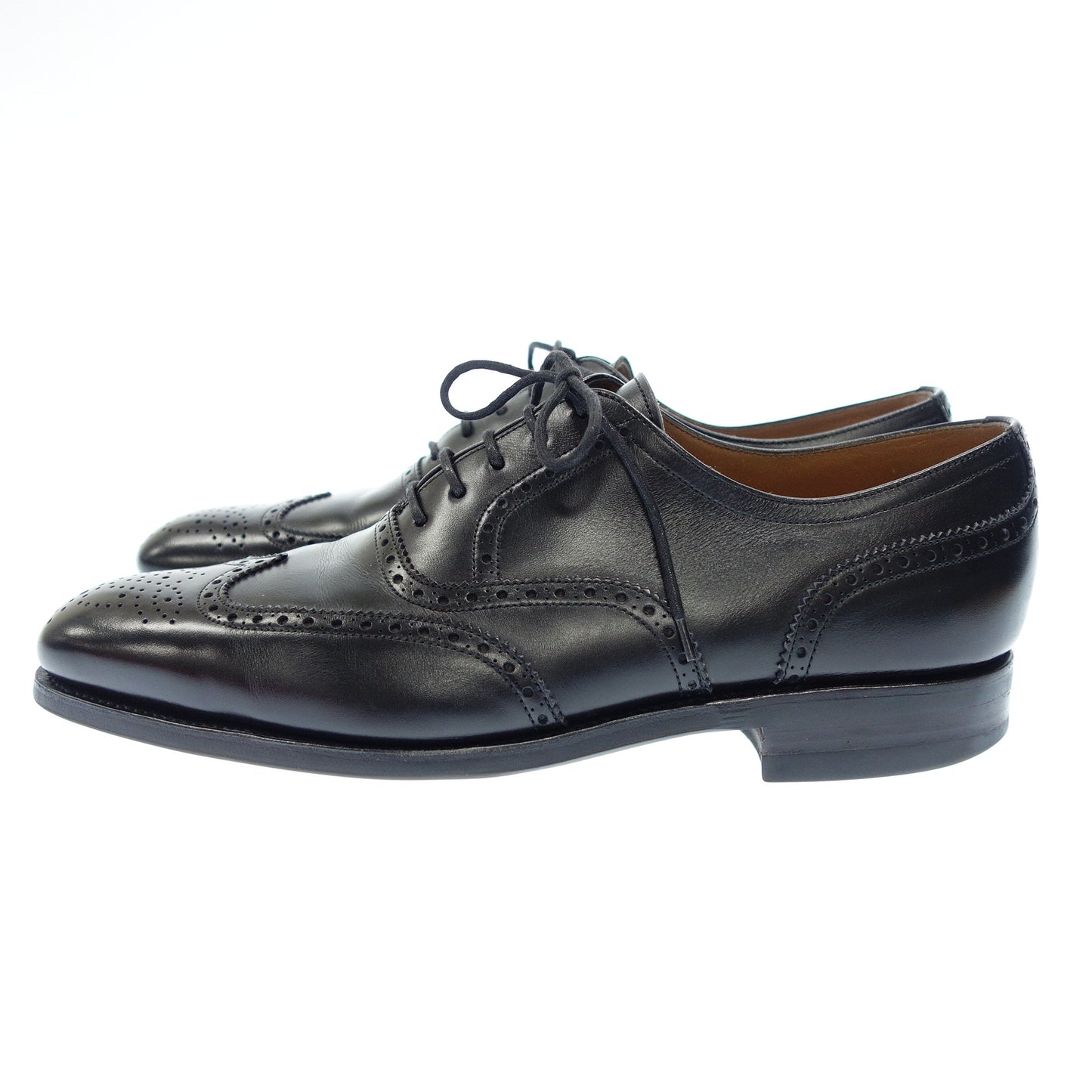 Good condition ◆ Carmina full brogue shoes 80325 Sartore Camier with shoe tree Men's black Size 7.5CARMINA [AFC1] 