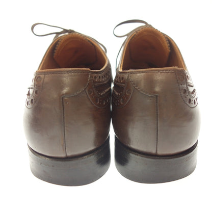 Good Condition◆Scotch Grain Leather Shoes Inner Feather Full Brogue L-1321 Men's Brown Size 24.5 SCOTCH GRAIN [AFC44] 