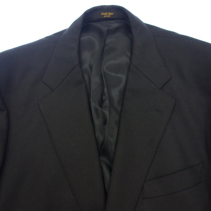 Good condition ◆ Savile Row suit britnnia wool black men's size 104 savile row [AFB25] 