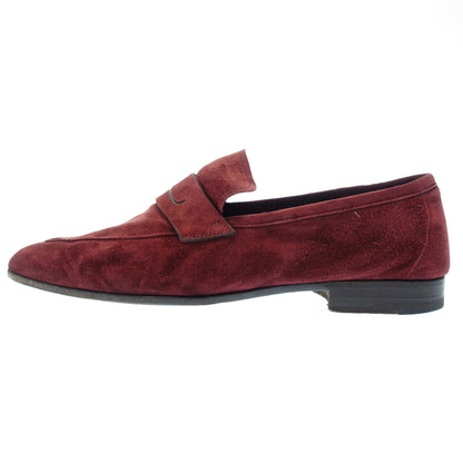 Good condition ◆ Berluti loafers slip-on suede leather men's size 7 red Berluti [AFC13] 