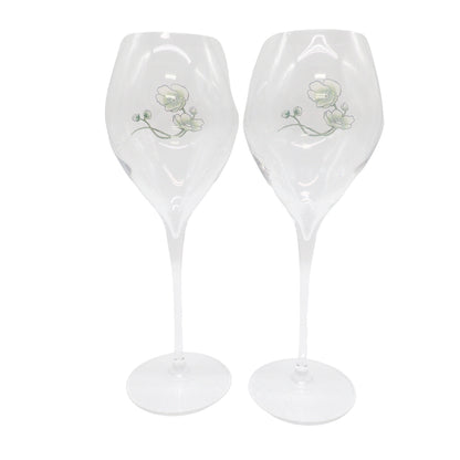 Very good condition◆PERRIER JOUET BELLE EPOQUE Wine Glass Set of 2 PERRIER JOUET BELLE EPOQUE [AFB55] 