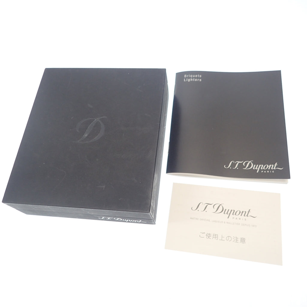 Used ◆DuPont Line 2 Gas Lighter GP Silver with box ST Dupont [AFI18] 